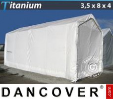 Nave de almacen Titanium 3,5x8x3x4m, Blanco