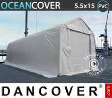 Nave de almacen Oceancover 5,5x15x4,1x5,3m, PVC